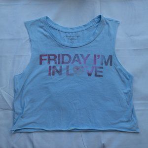 50% OFF Blue Friday I'm In Love Cropped Tank Top